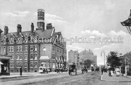 Fire Station & Kingsland Road, Hackney, London. c.1907
